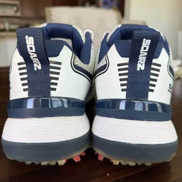`Size 12 - Sqairz Speed Mesh Men's Golf Shoes - Blue & White- - Picture 5 of 12
